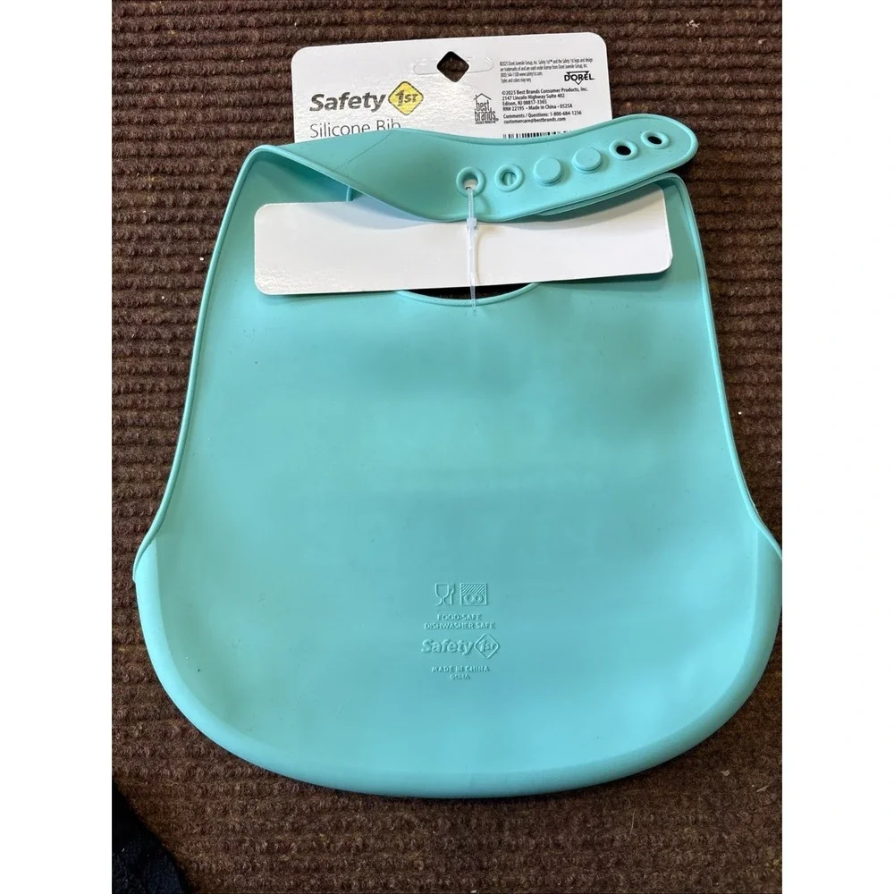 2X Baby Safety First Silicone Waterproof Feeding Bid Adjustable Unisex One Size
